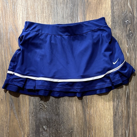 Nike Dri Fit Tennis Pickleball Skort Skirt Short Blue with White Trim size small - Picture 1 of 4
